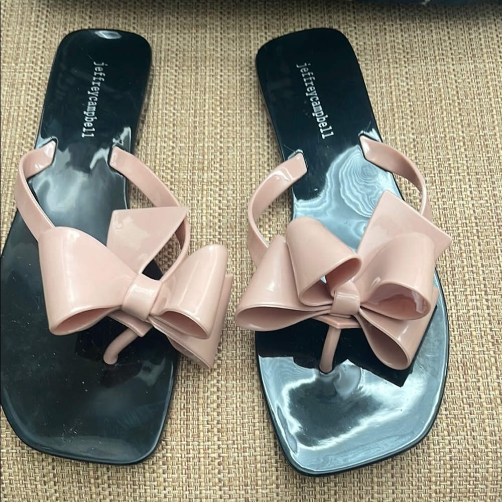Jeffrey Campbell Pink Bow Sandals